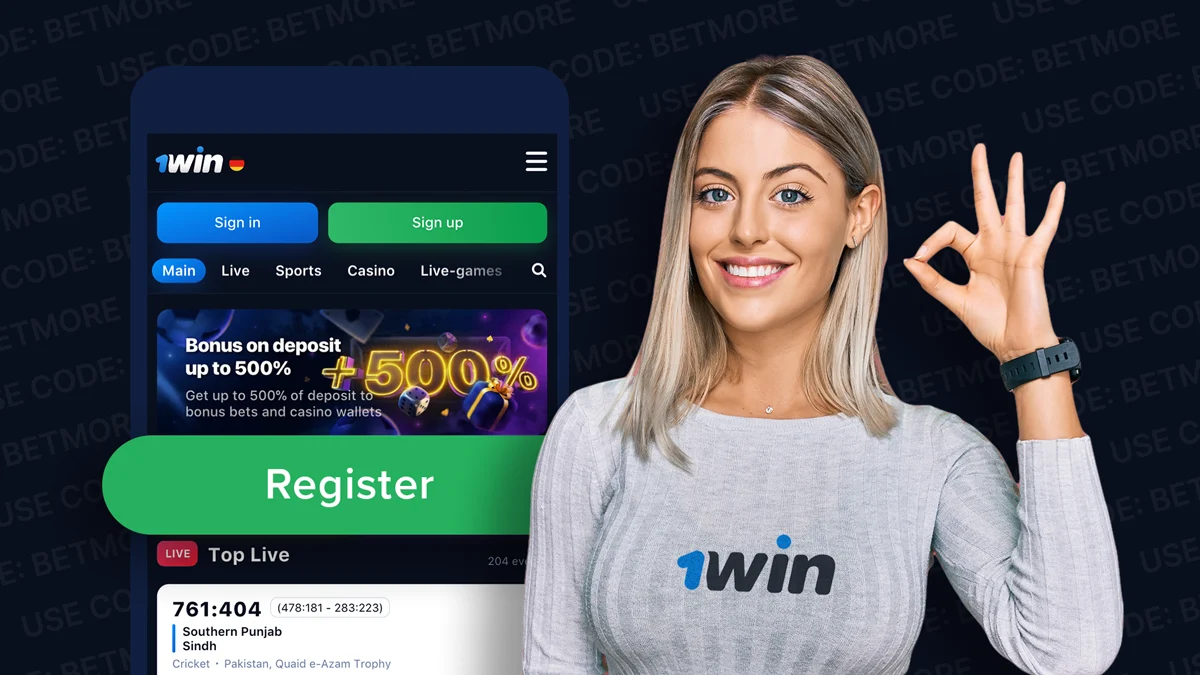 Promotion 1WIN bonus 500% code promo
